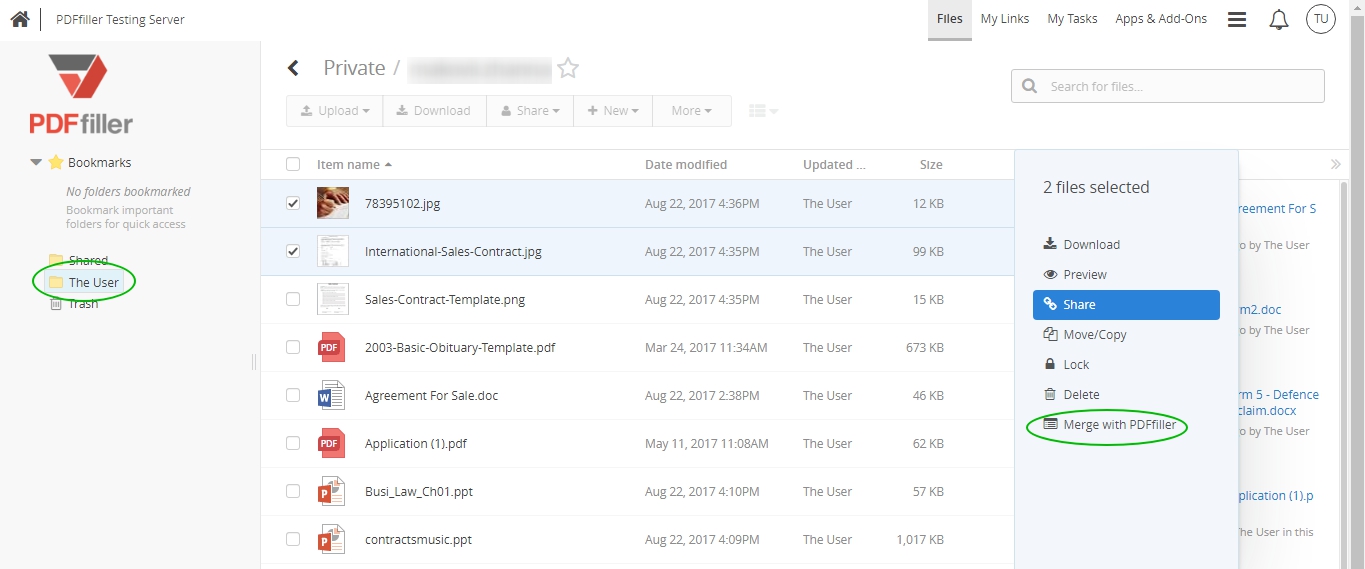 PDFfiller integration with Egnyte