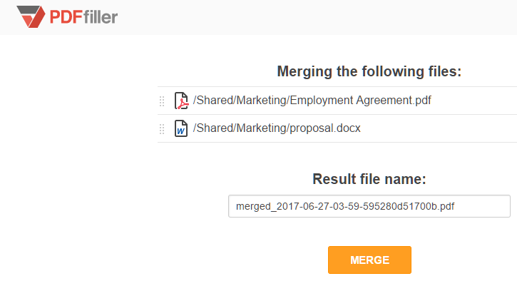 PDFfiller integration with Egnyte account