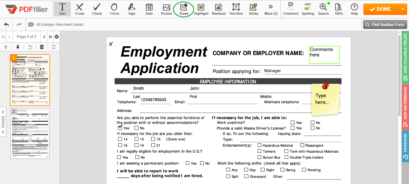 PDFfiller integration with Egnyte account