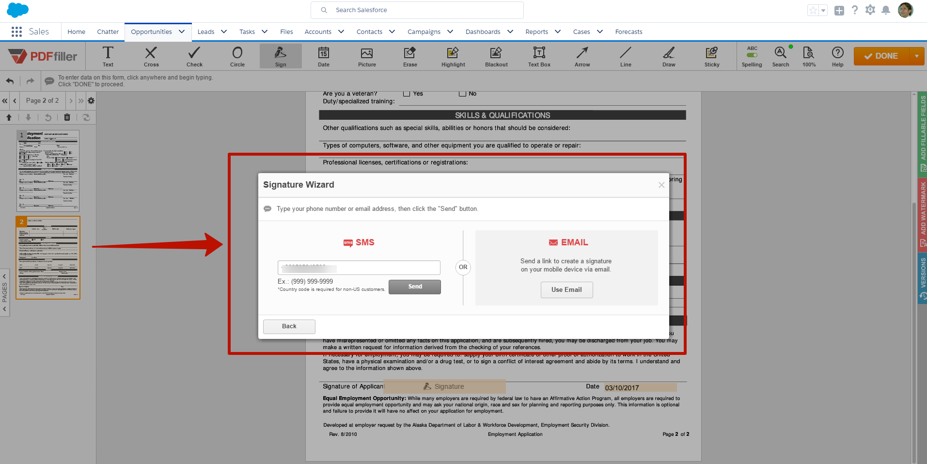 DaDaDocs integration with Salesforce
