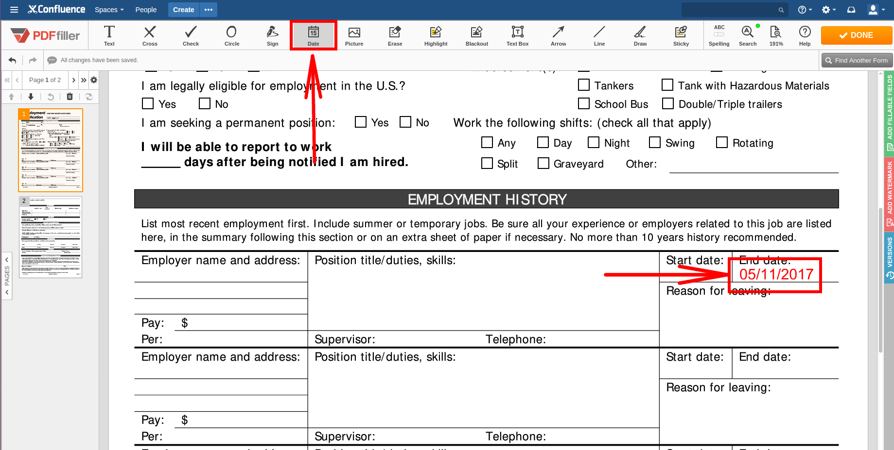 DaDaDocs for integration with Confluence