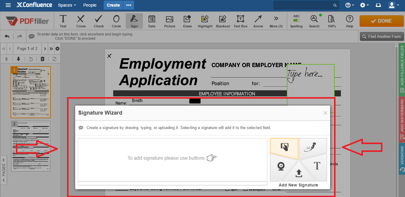 Integrate DaDaDocs with Confluence