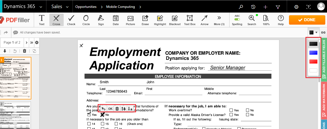 Integrate DaDaDocs with Dynamics 365