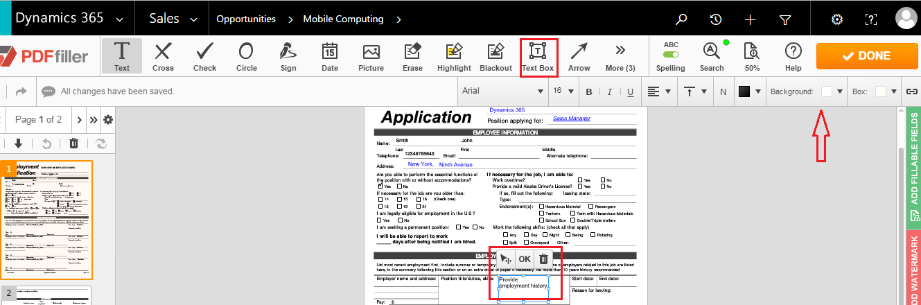 DaDaDocs for integration with Dynamics 365