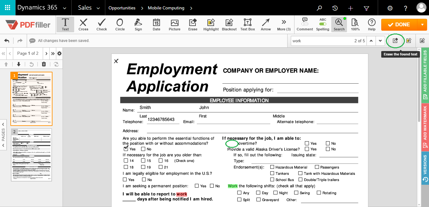 Integrate DaDaDocs with Dynamics 365