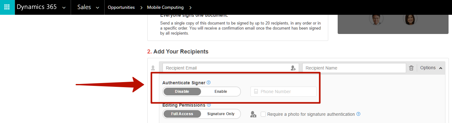 DaDaDocs for integration with Dynamics 365