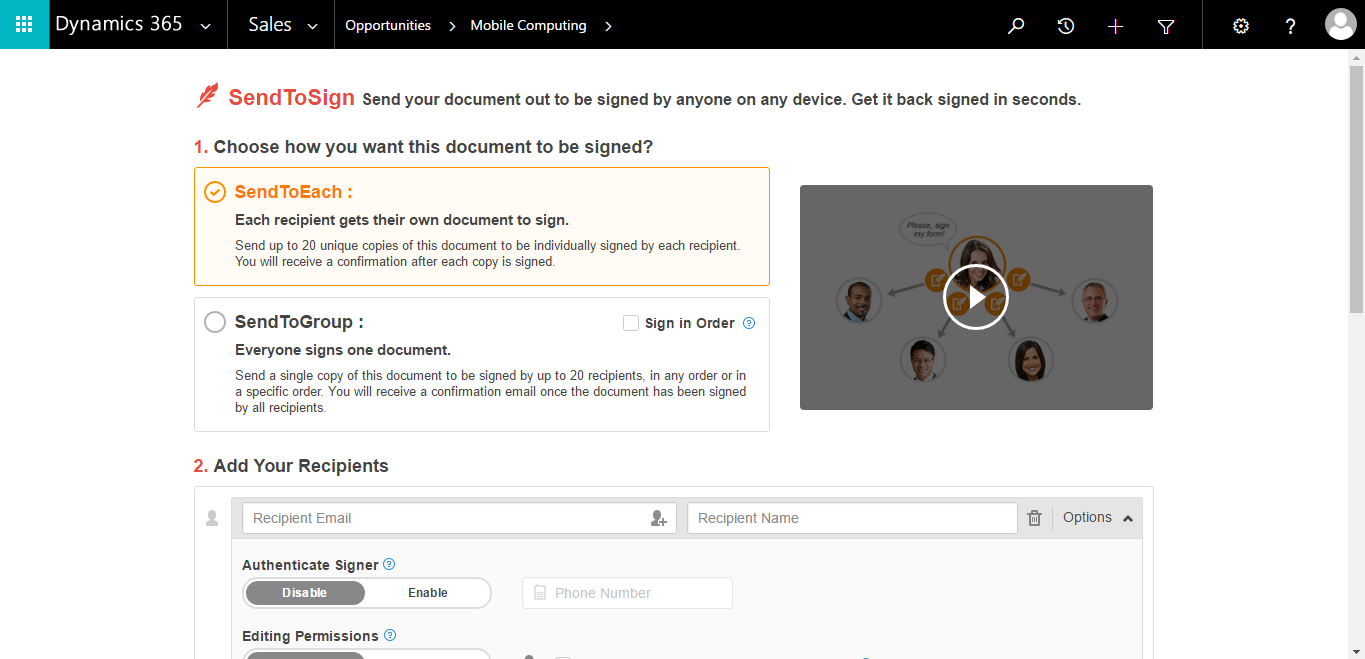 Integrate DaDaDocs with Dynamics 365
