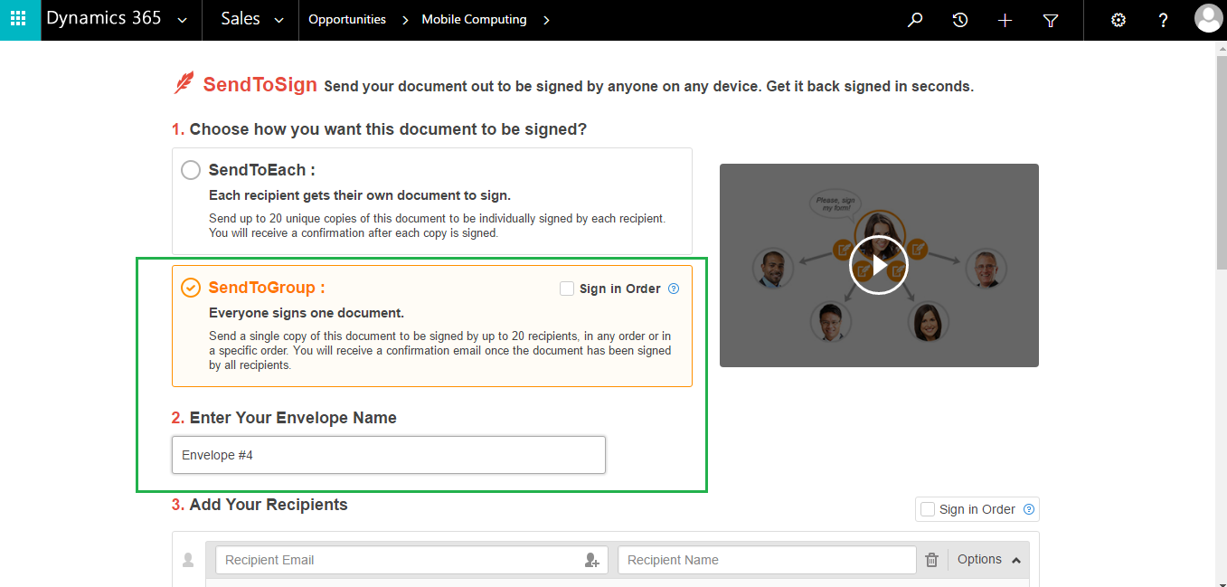 DaDaDocs + Dynamics 365 integration