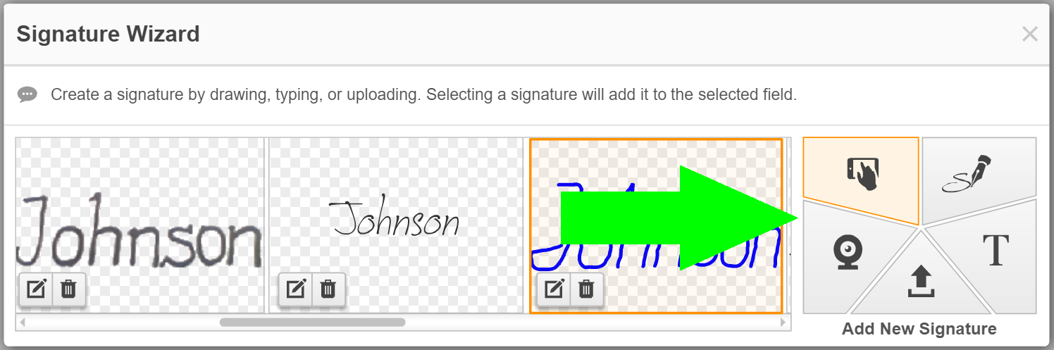 create pdf signature file