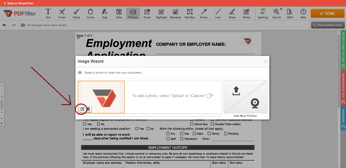 PDFfiller SharePoint integration