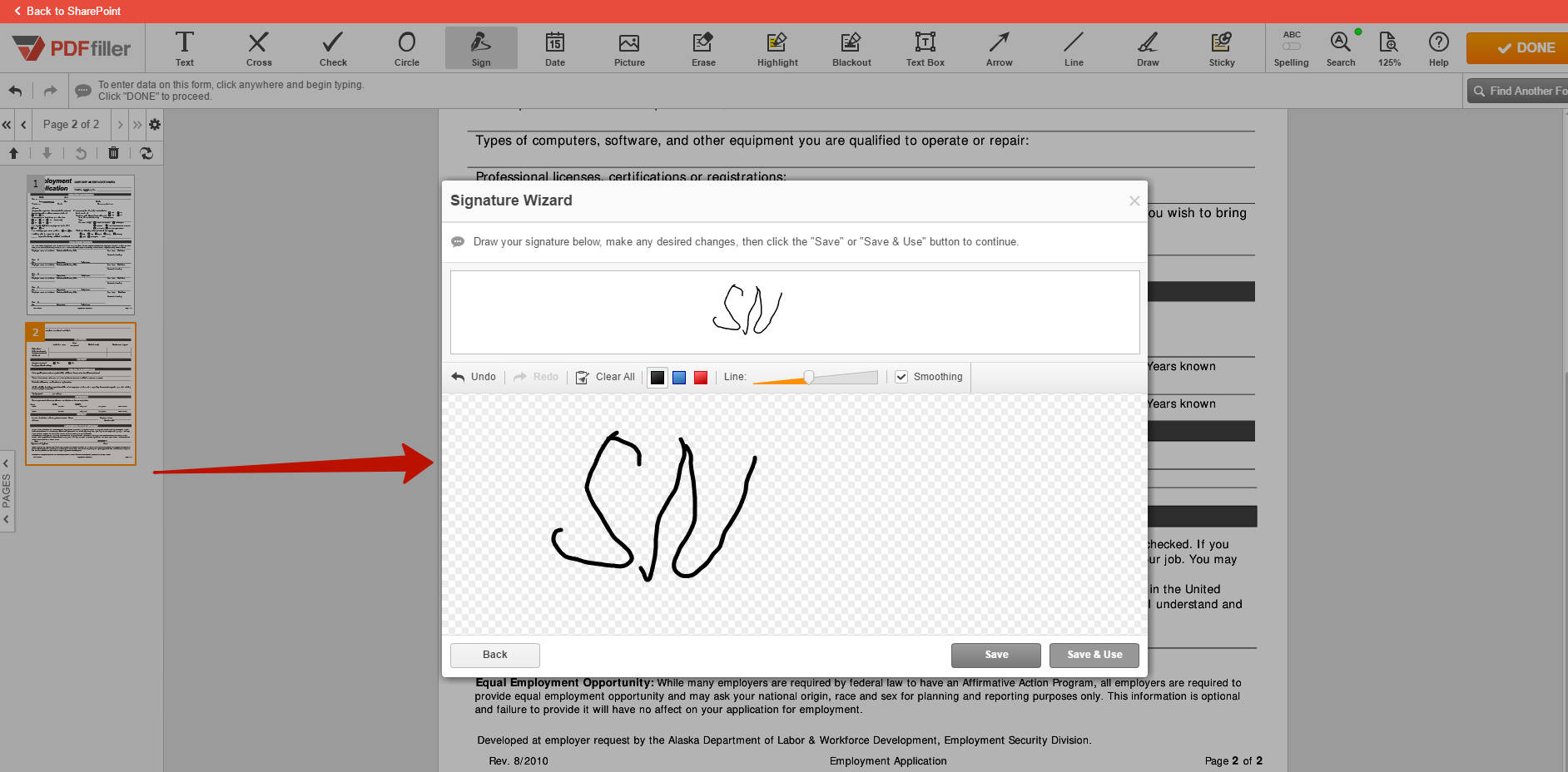 PDFfiller SharePoint integration