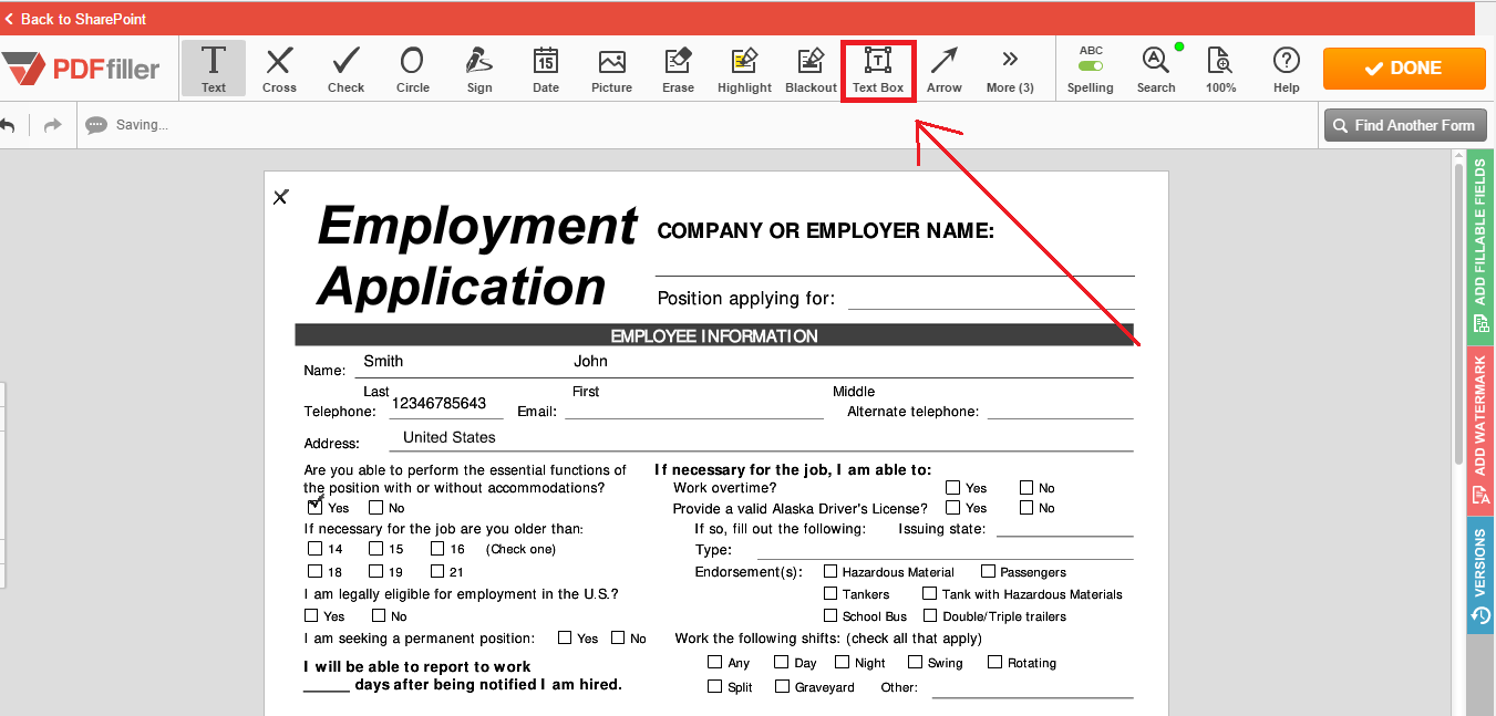 PDFfiller for SharePoint