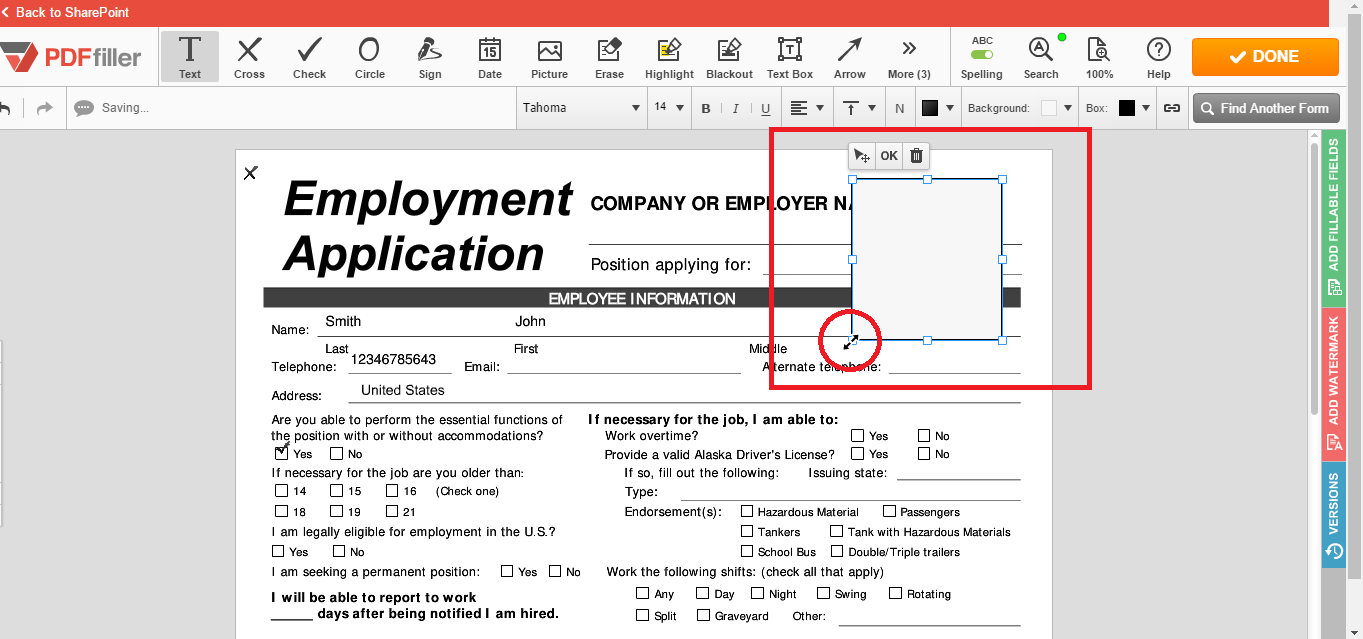 PDFfiller for integration with SharePoint
