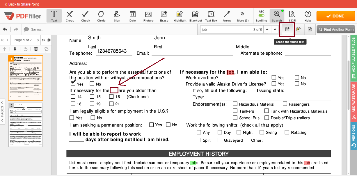 PDFfiller SharePoint integration