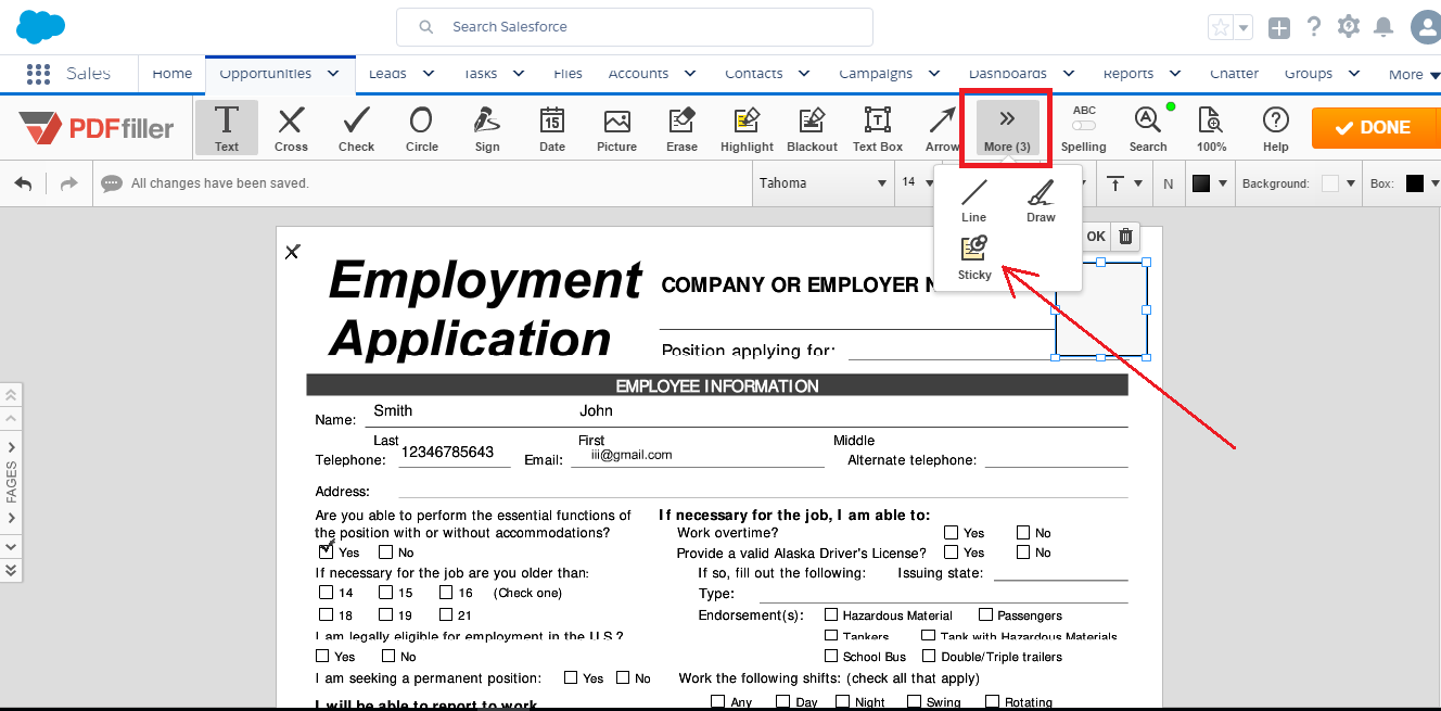 DaDaDocs for integration with Salesforce