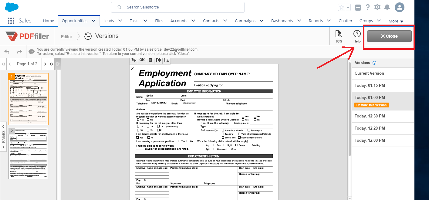 Integrate DaDaDocs with Salesforce