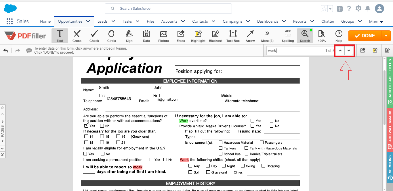 DaDaDocs for integration with Salesforce