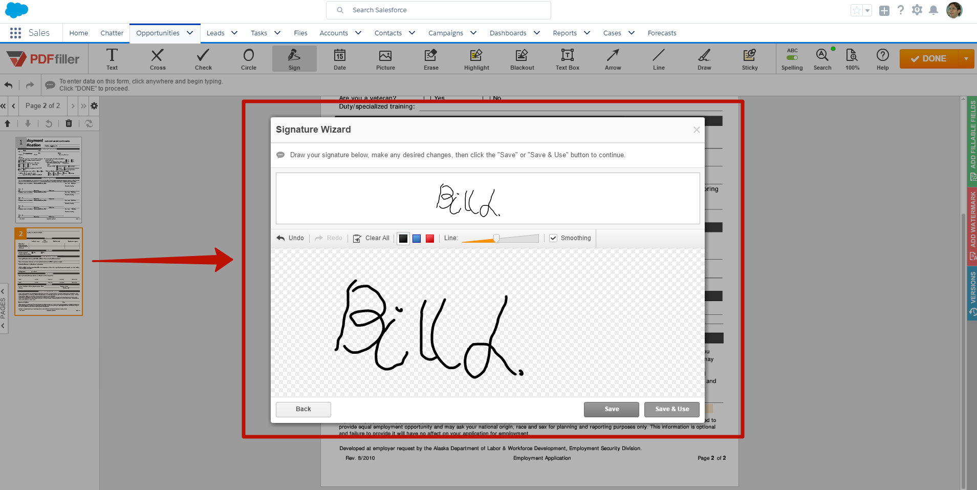DaDaDocs Salesforce integration