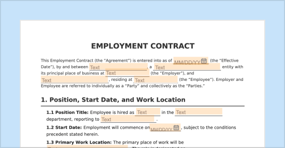 Employment Contract